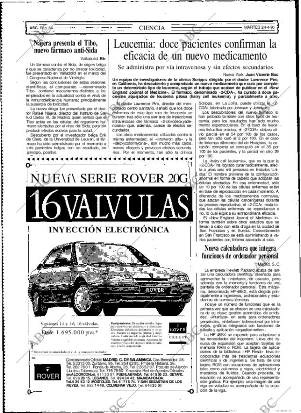 ABC MADRID 24-04-1990 página 64