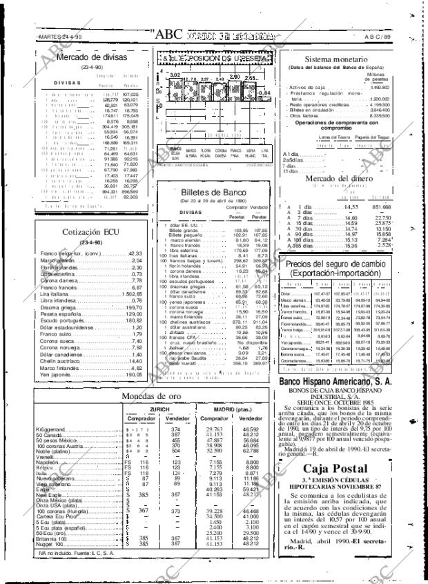 ABC MADRID 24-04-1990 página 89