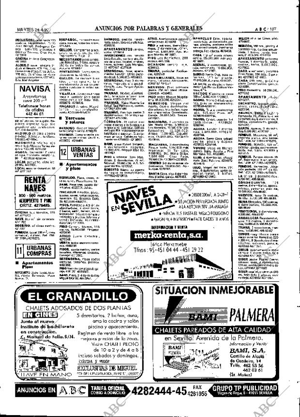 ABC SEVILLA 24-04-1990 página 107