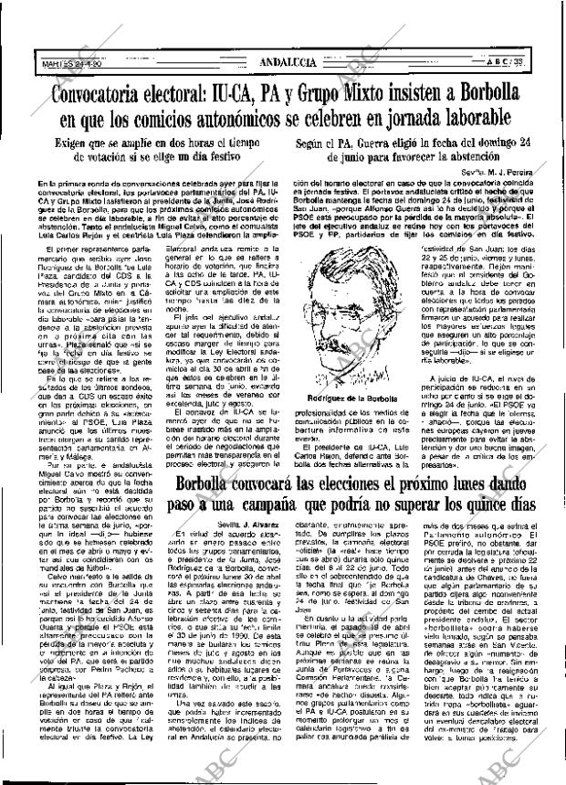 ABC SEVILLA 24-04-1990 página 33