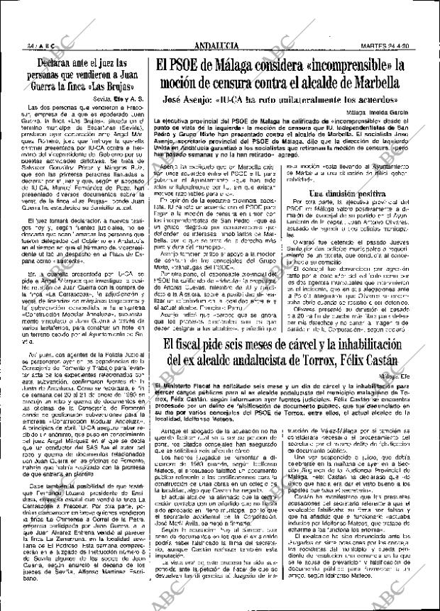 ABC SEVILLA 24-04-1990 página 34