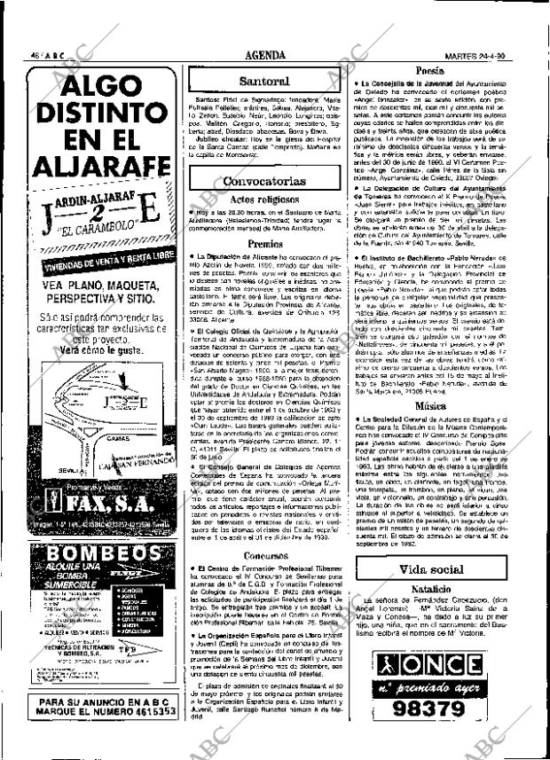 ABC SEVILLA 24-04-1990 página 46