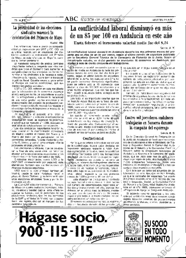 ABC SEVILLA 24-04-1990 página 78