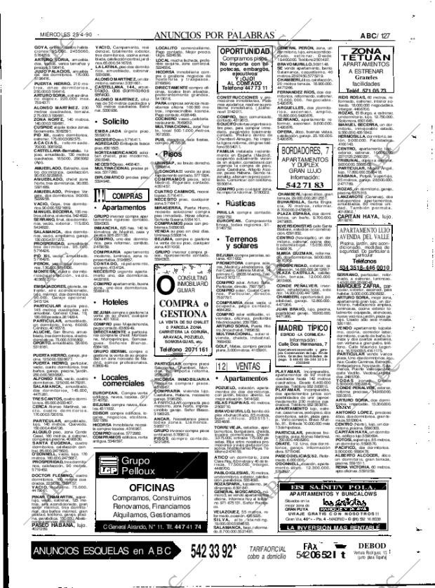 ABC MADRID 25-04-1990 página 127
