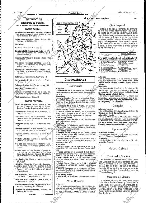 ABC MADRID 25-04-1990 página 52