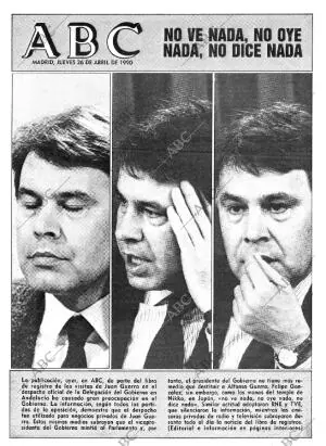 ABC MADRID 26-04-1990 página 1