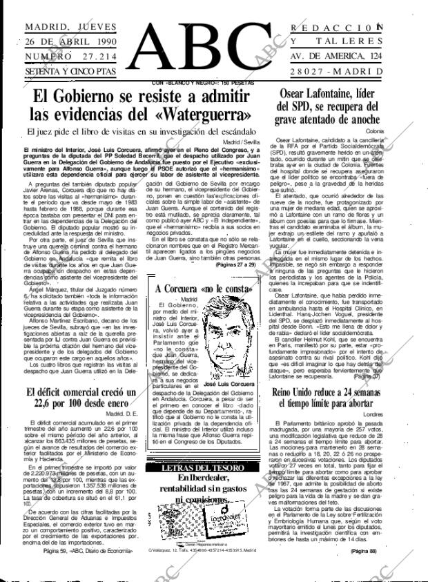 ABC MADRID 26-04-1990 página 21