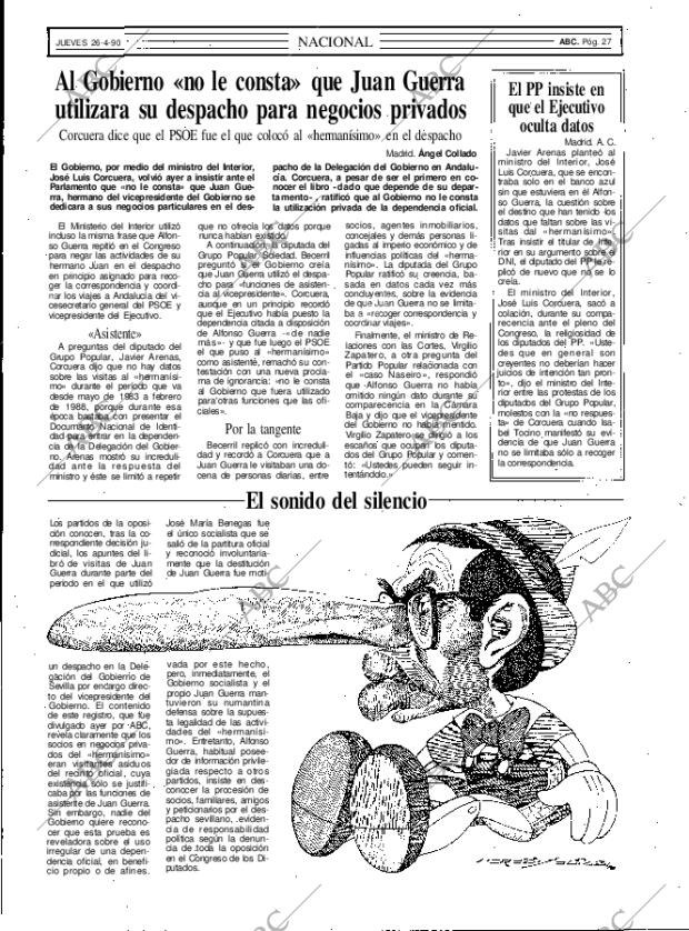 ABC MADRID 26-04-1990 página 27