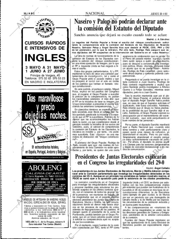 ABC MADRID 26-04-1990 página 30