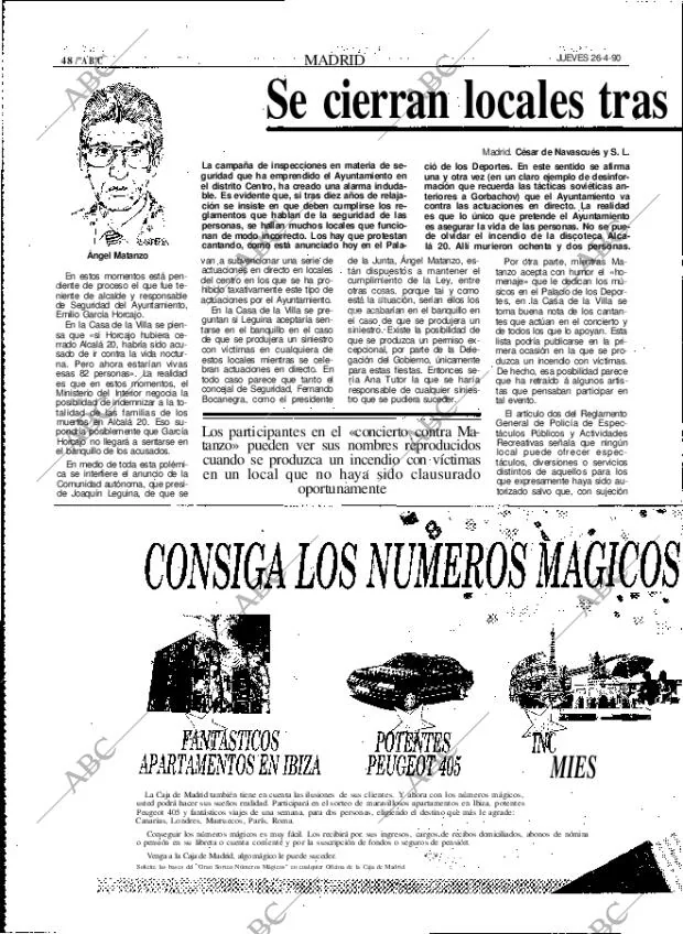ABC MADRID 26-04-1990 página 48