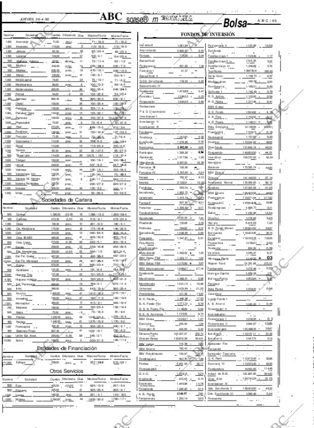 ABC MADRID 26-04-1990 página 65