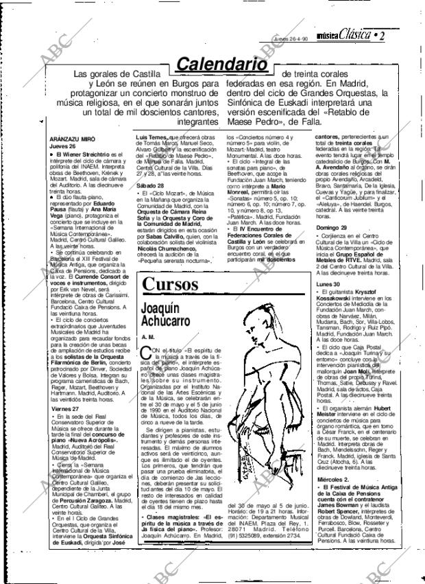 ABC MADRID 26-04-1990 página 78