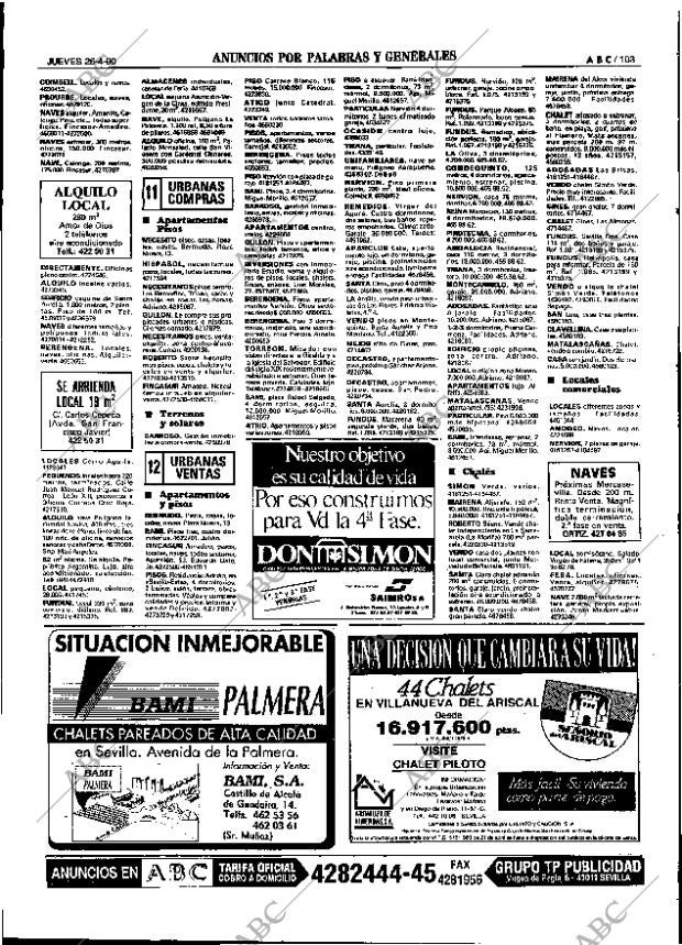 ABC SEVILLA 26-04-1990 página 103