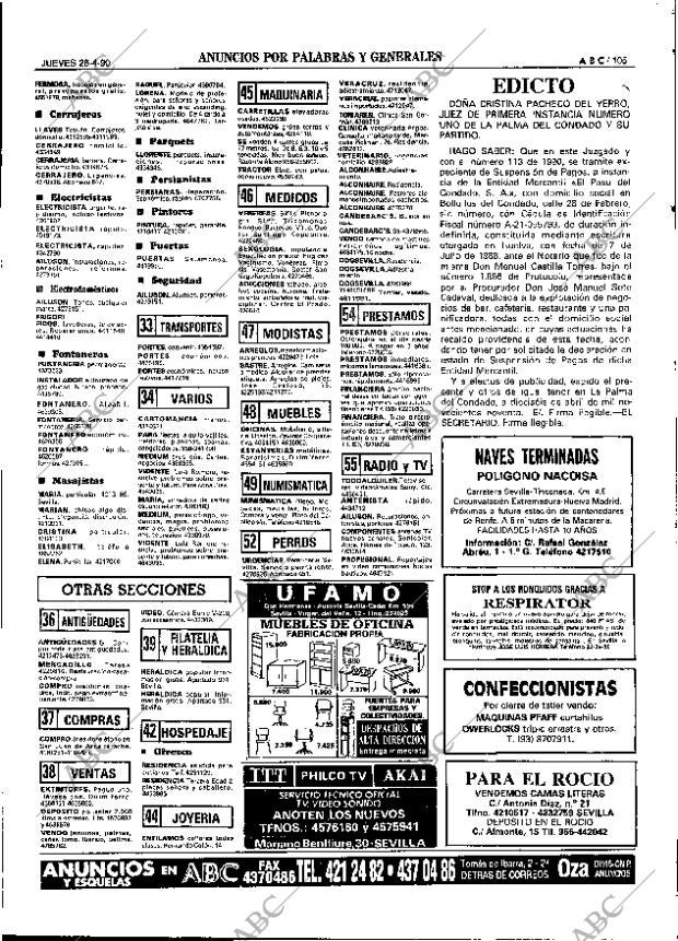 ABC SEVILLA 26-04-1990 página 105