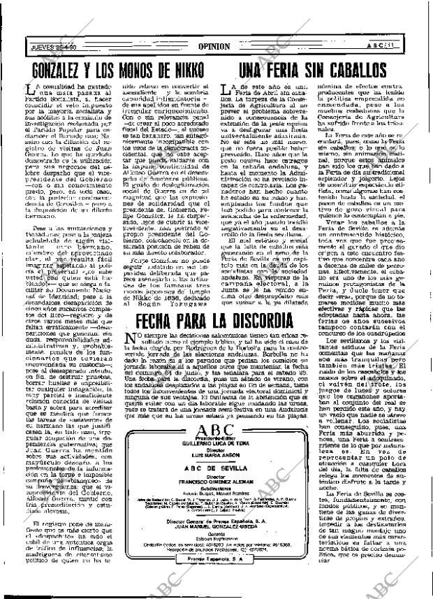ABC SEVILLA 26-04-1990 página 11