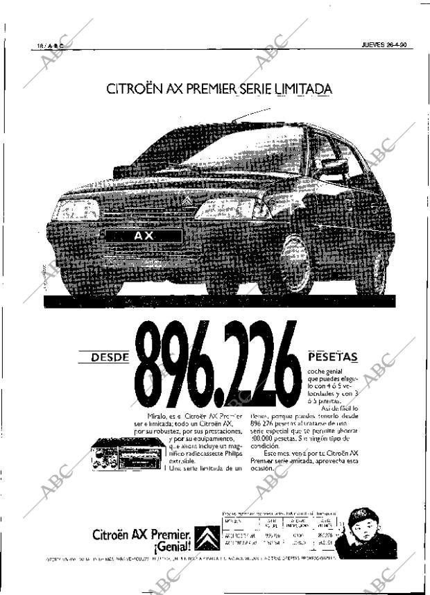 ABC SEVILLA 26-04-1990 página 18