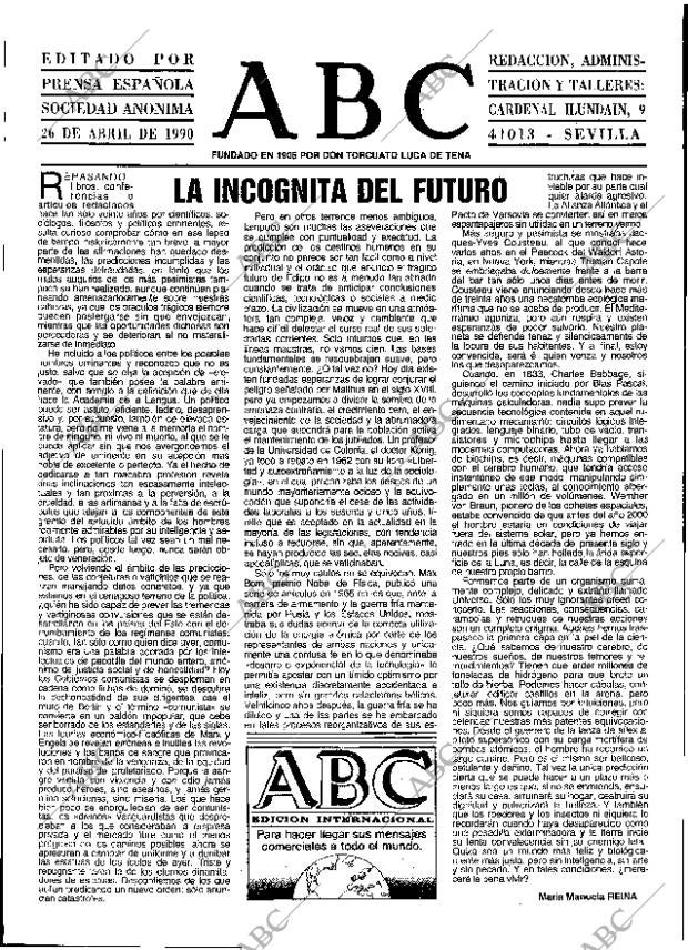 ABC SEVILLA 26-04-1990 página 3