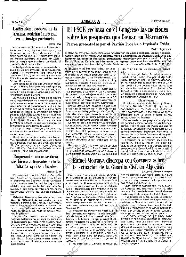 ABC SEVILLA 26-04-1990 página 34