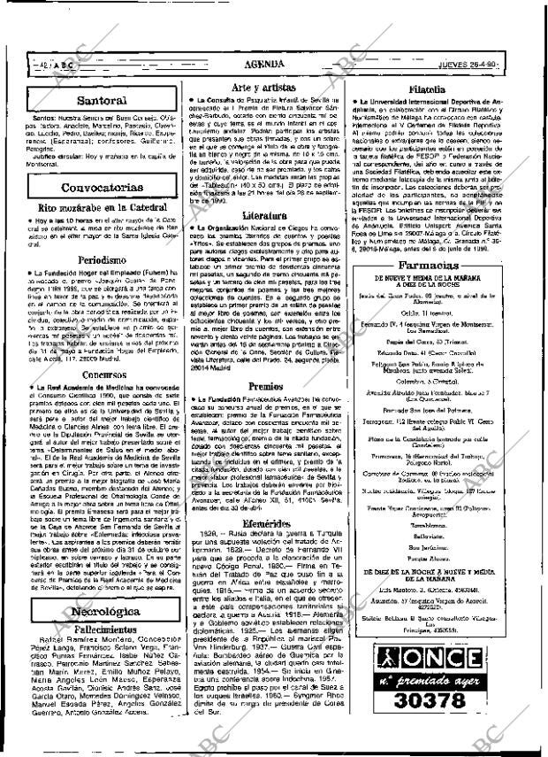 ABC SEVILLA 26-04-1990 página 42