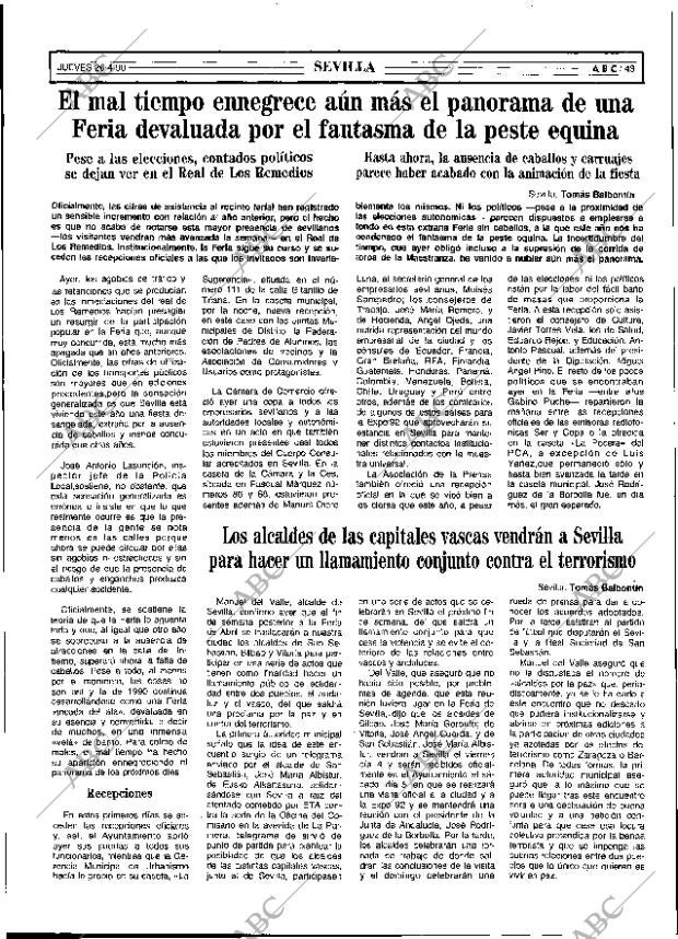 ABC SEVILLA 26-04-1990 página 43
