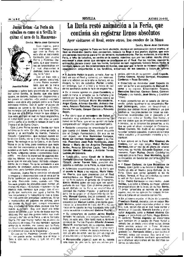 ABC SEVILLA 26-04-1990 página 44