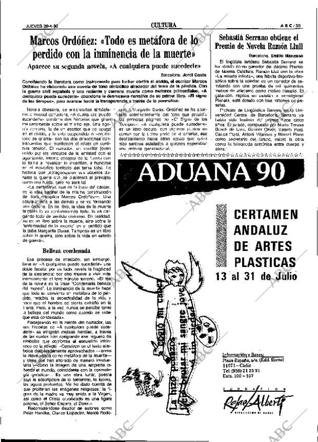 ABC SEVILLA 26-04-1990 página 55