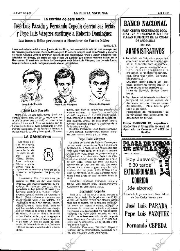ABC SEVILLA 26-04-1990 página 65