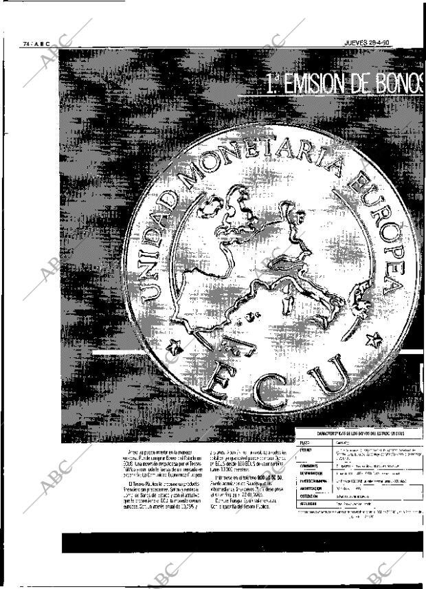 ABC SEVILLA 26-04-1990 página 74