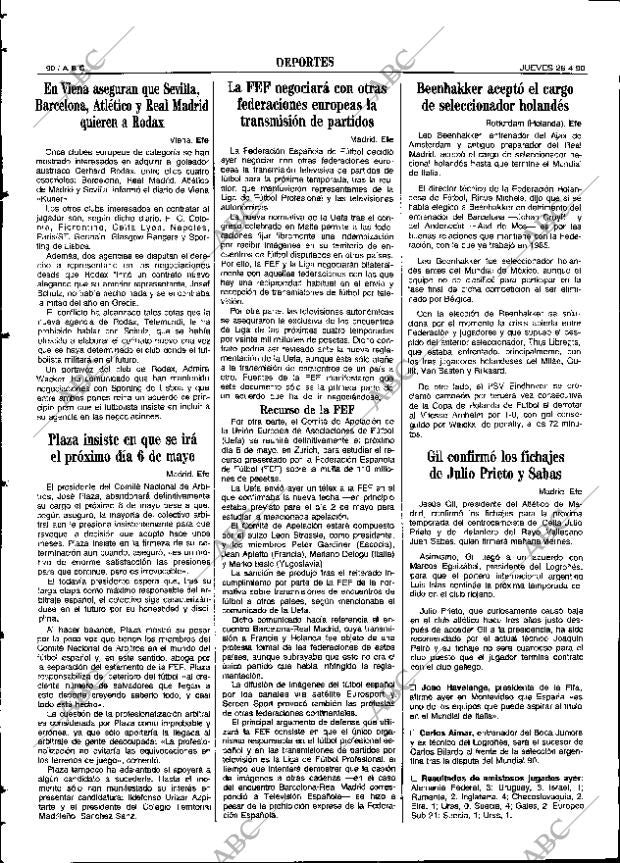 ABC SEVILLA 26-04-1990 página 90