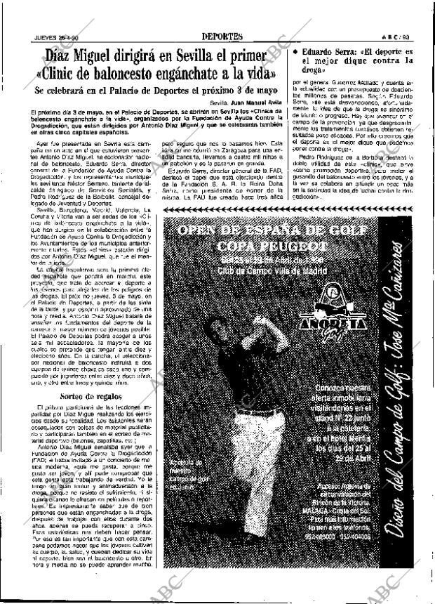 ABC SEVILLA 26-04-1990 página 93