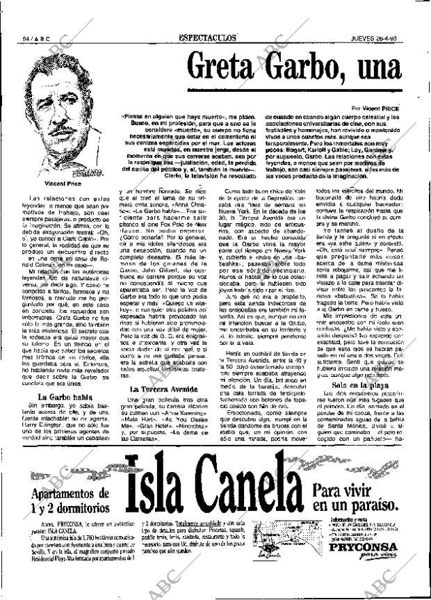 ABC SEVILLA 26-04-1990 página 94
