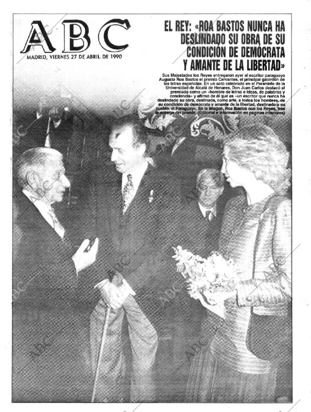 ABC MADRID 27-04-1990 página 1