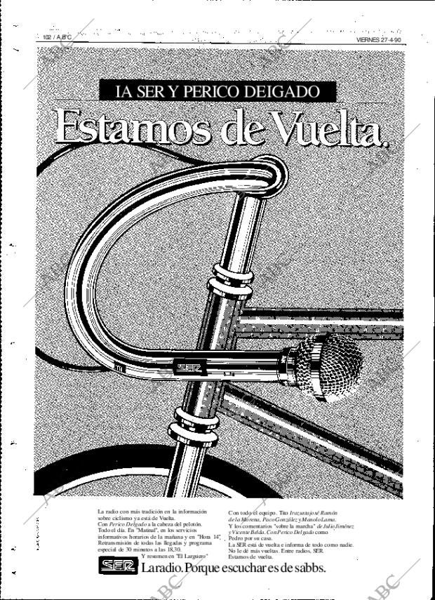 ABC MADRID 27-04-1990 página 102