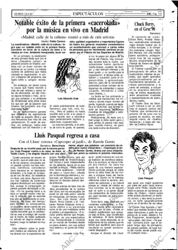 ABC MADRID 27-04-1990 página 113