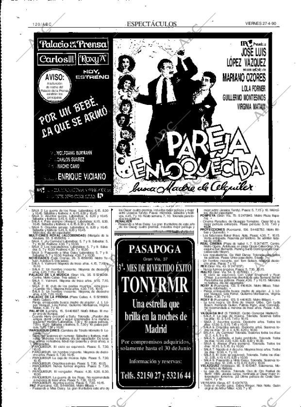 ABC MADRID 27-04-1990 página 120