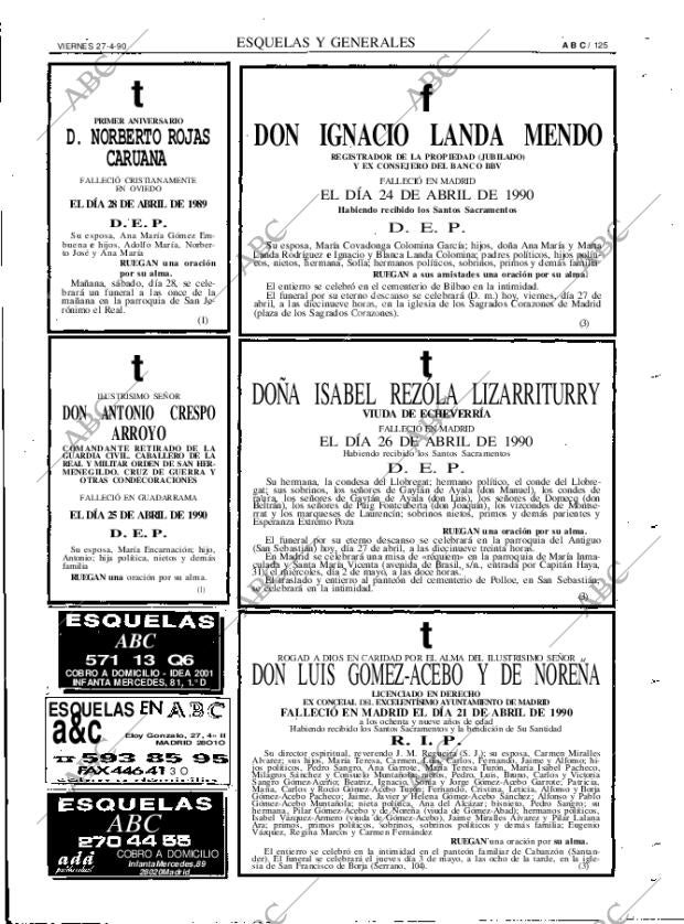 ABC MADRID 27-04-1990 página 125