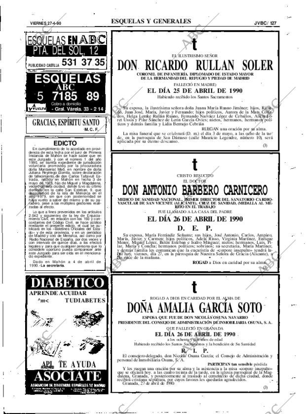 ABC MADRID 27-04-1990 página 127