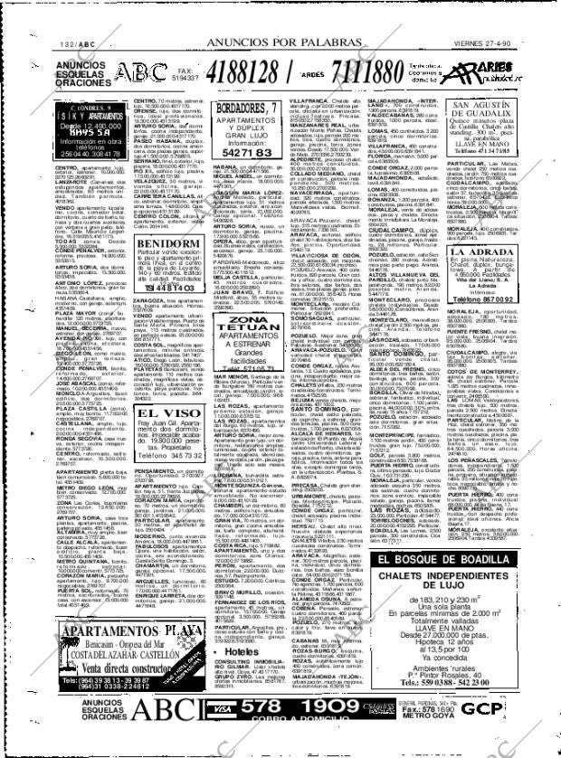 ABC MADRID 27-04-1990 página 132