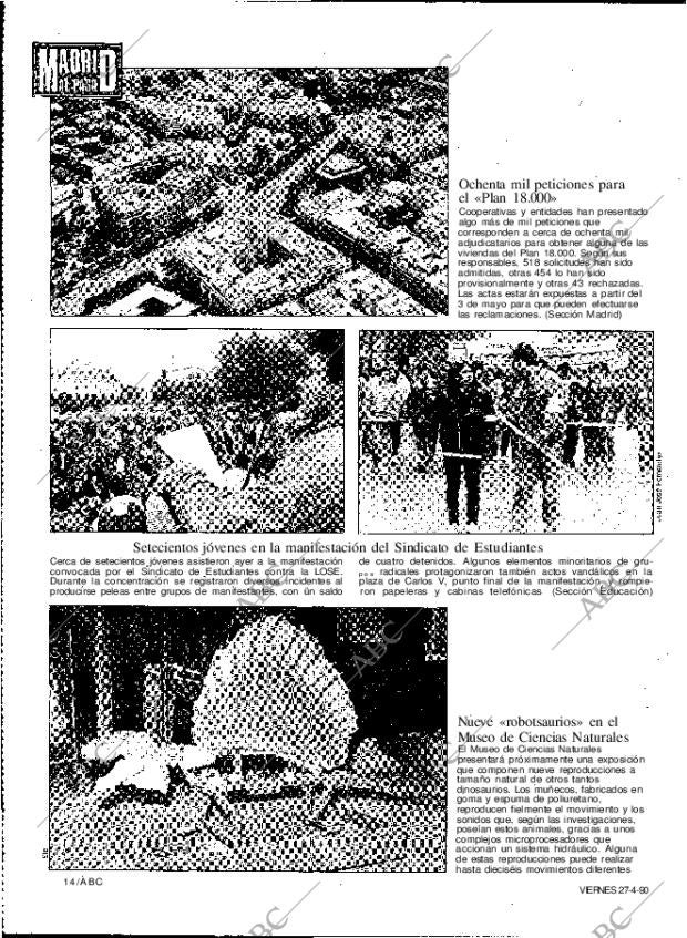 ABC MADRID 27-04-1990 página 14