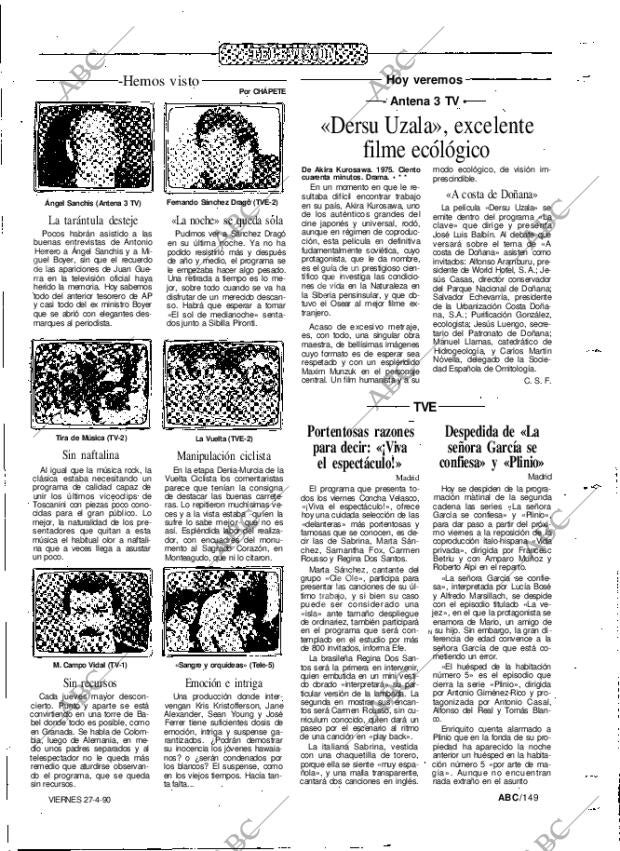 ABC MADRID 27-04-1990 página 149