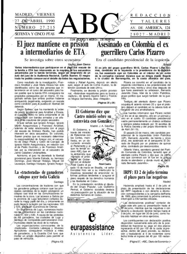 ABC MADRID 27-04-1990 página 19