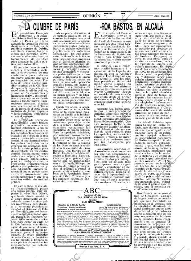 ABC MADRID 27-04-1990 página 21