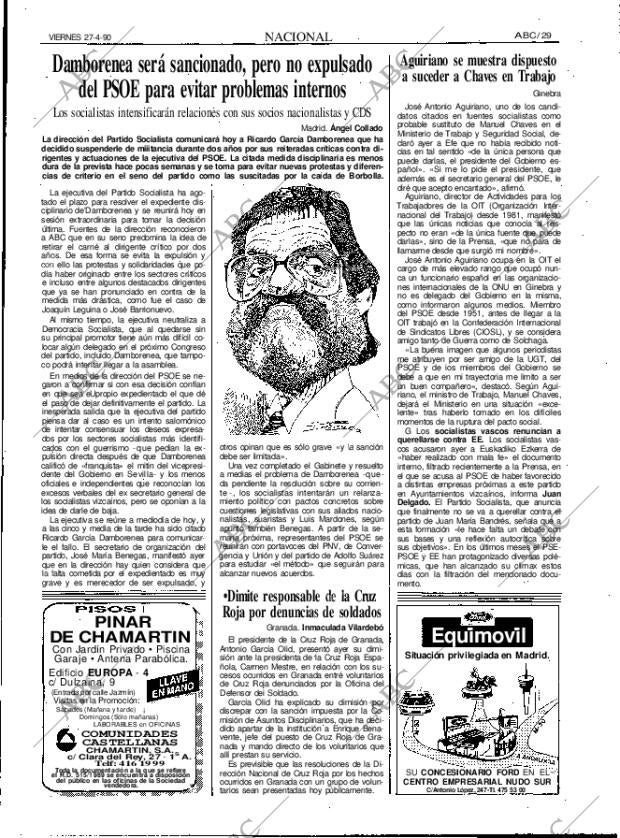 ABC MADRID 27-04-1990 página 29