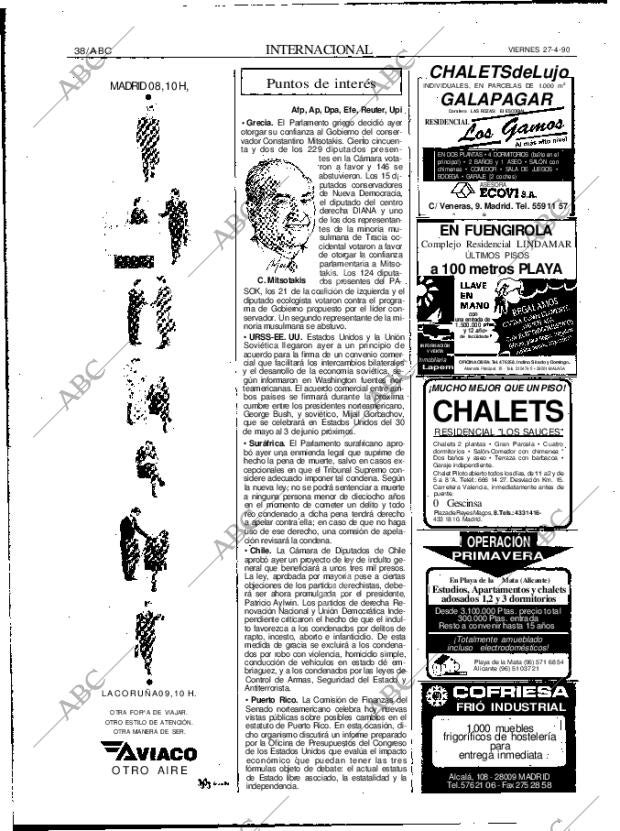 ABC MADRID 27-04-1990 página 38