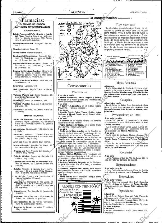ABC MADRID 27-04-1990 página 52
