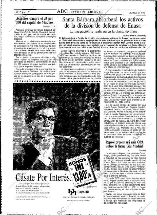 ABC MADRID 27-04-1990 página 60