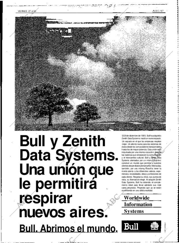 ABC MADRID 27-04-1990 página 67