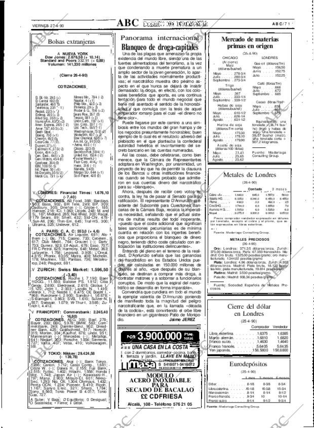 ABC MADRID 27-04-1990 página 71