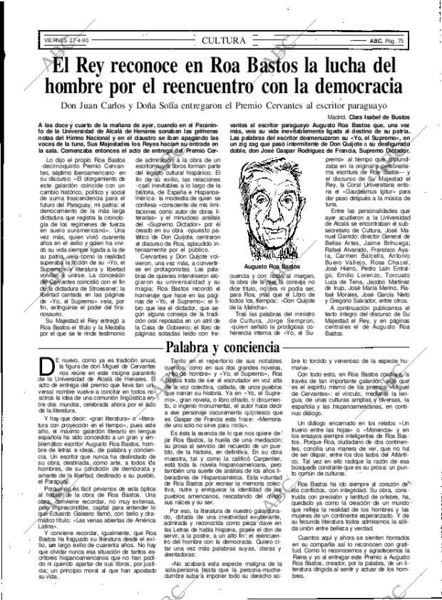 ABC MADRID 27-04-1990 página 75