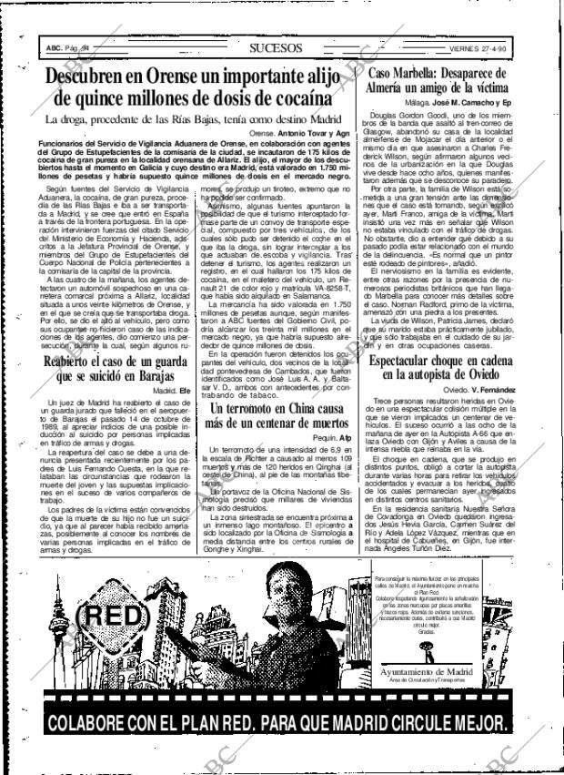 ABC MADRID 27-04-1990 página 94
